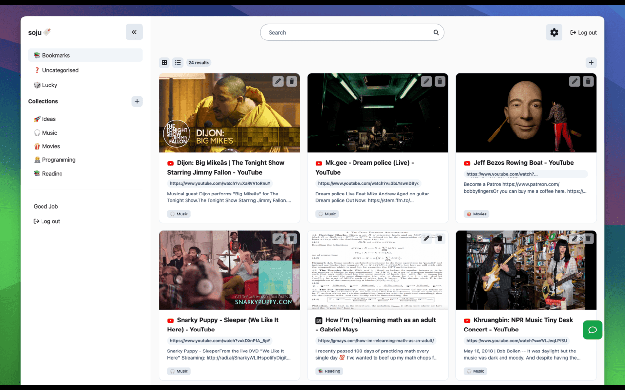 Soju: Bookmark Manager chrome谷歌浏览器插件_扩展第1张截图