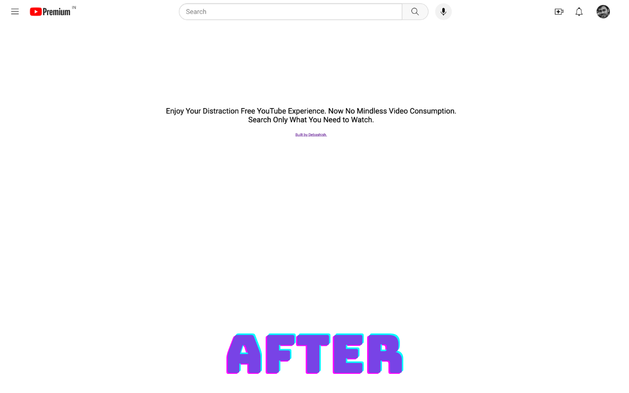 DistrctionFree YT chrome谷歌浏览器插件_扩展第1张截图