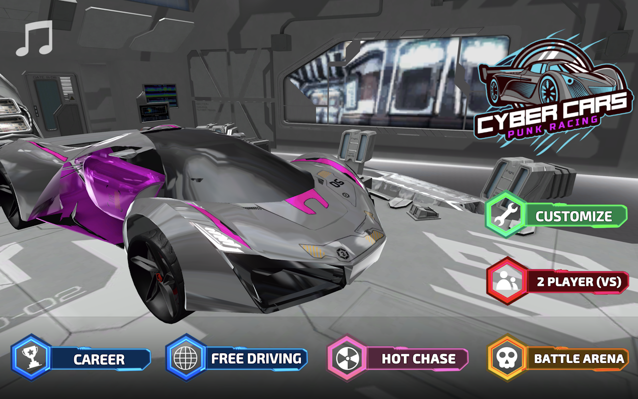 Cyber Cars Punk Racing Unblocked chrome谷歌浏览器插件_扩展第2张截图