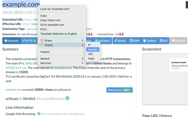 Coeus chrome谷歌浏览器插件_扩展第1张截图