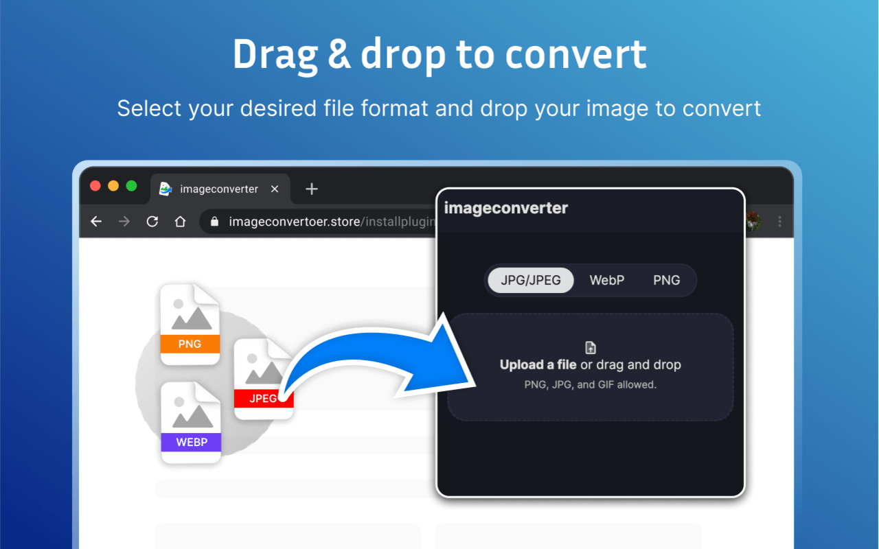 imageconverter chrome谷歌浏览器插件_扩展第1张截图