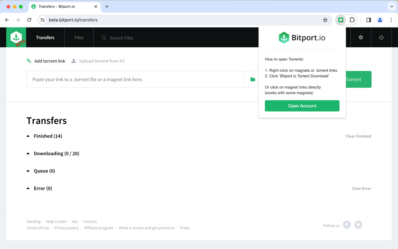 Bitport.io chrome谷歌浏览器插件_扩展第1张截图