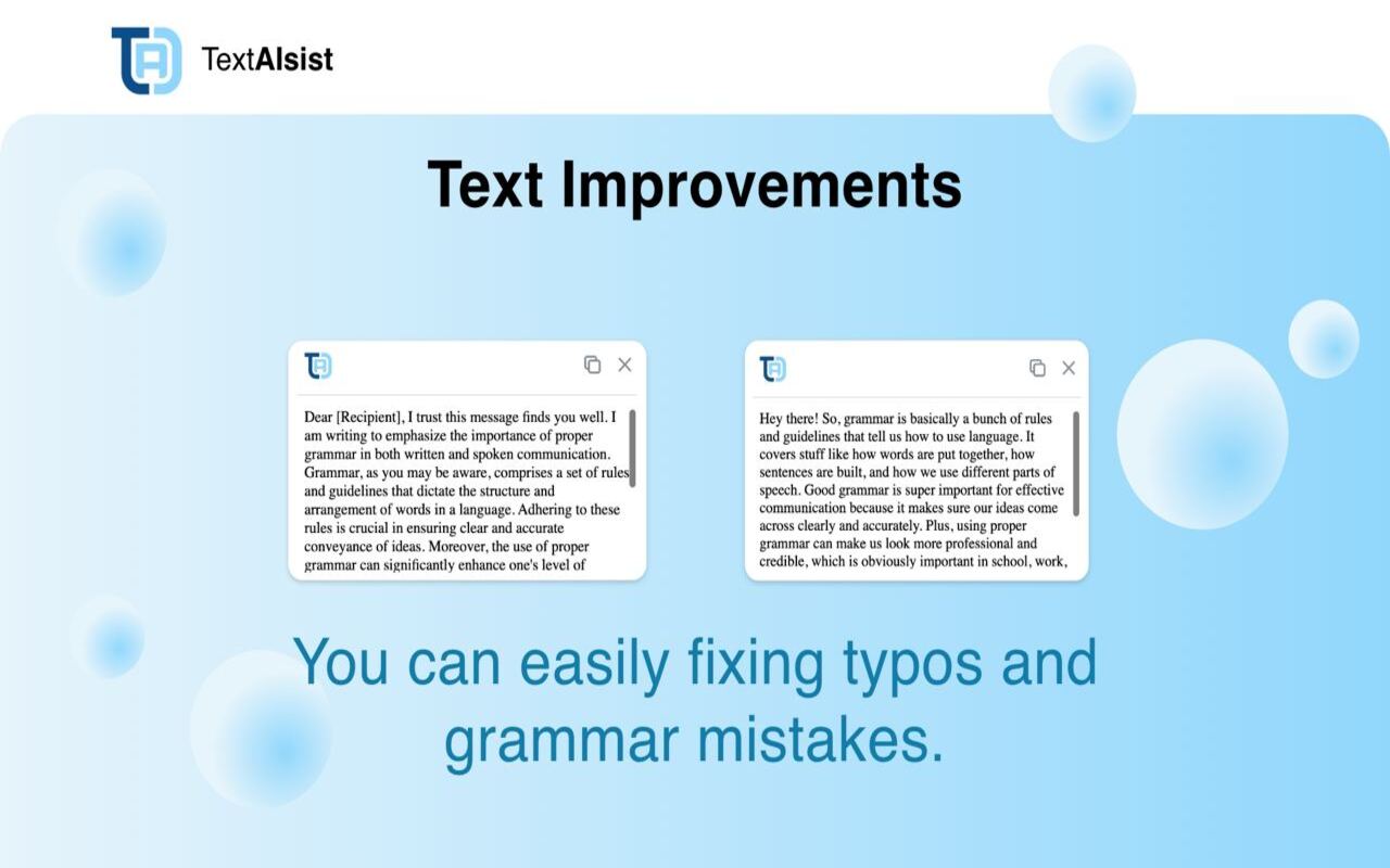 TextAIssist - AI Writing and Grammar Tool chrome谷歌浏览器插件_扩展第3张截图