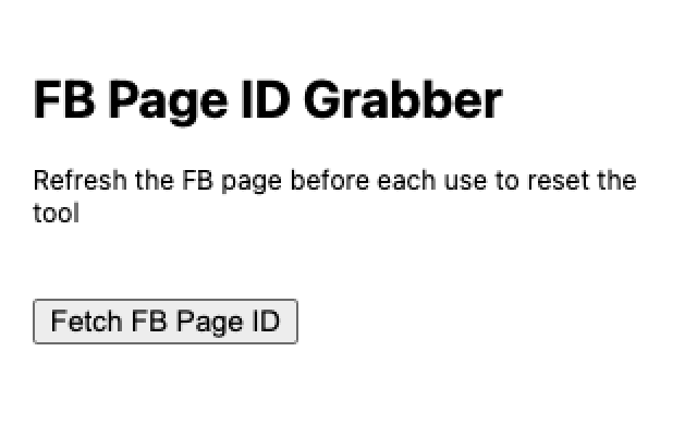FB Page ID Scraper chrome谷歌浏览器插件_扩展第1张截图