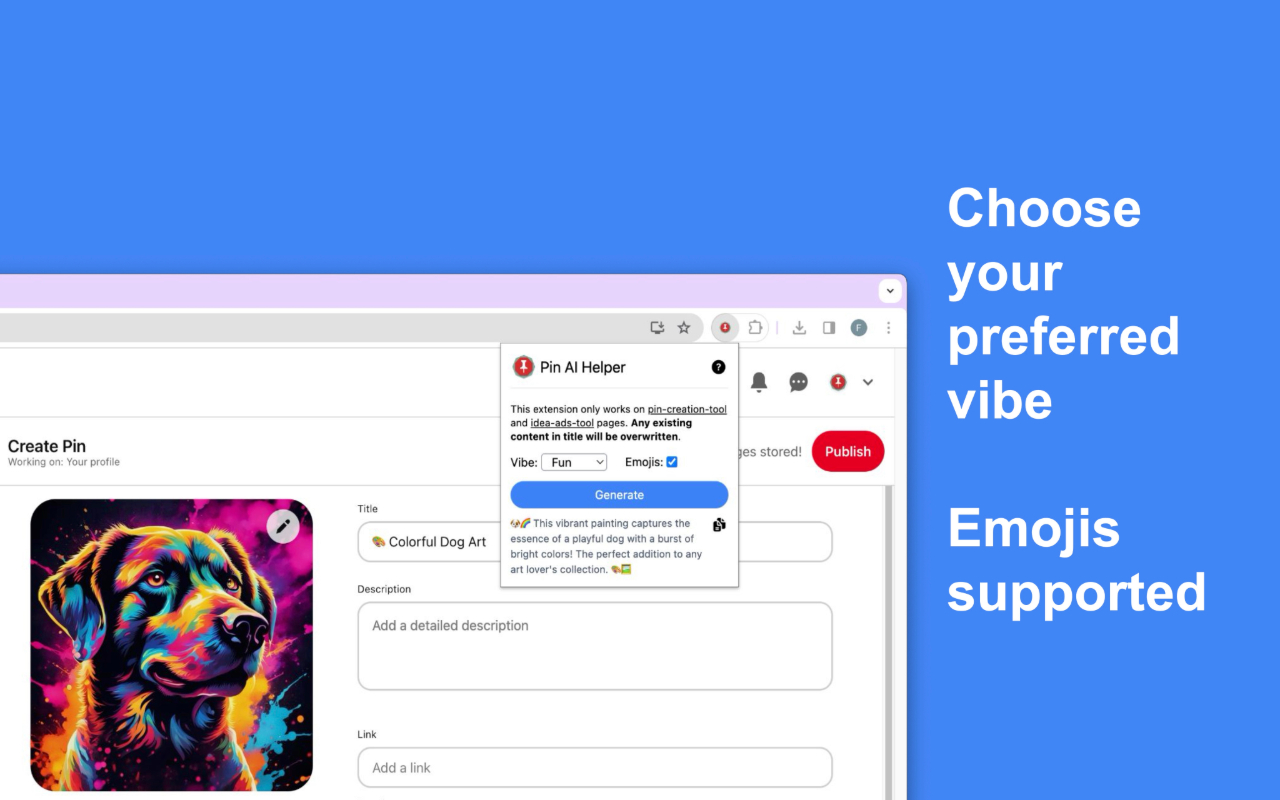 Pinterest AI Helper chrome谷歌浏览器插件_扩展第1张截图