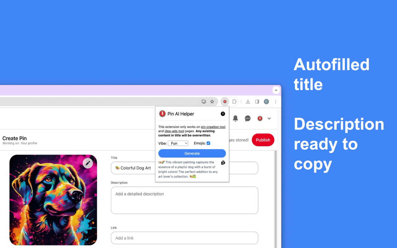 Pinterest AI Helper chrome谷歌浏览器插件_扩展第4张截图