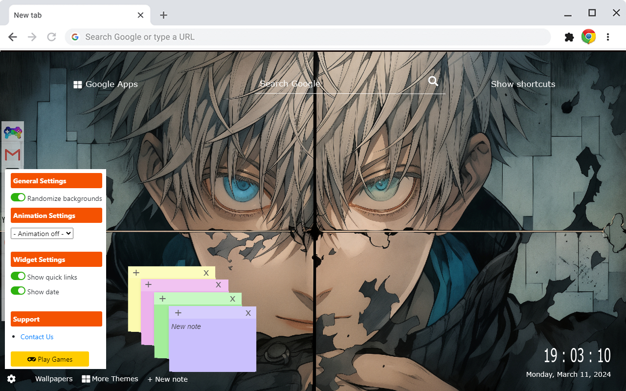 Satoru Gojo: Unleash the Power of Jujutsu! Gameograf chrome谷歌浏览器插件_扩展第1张截图