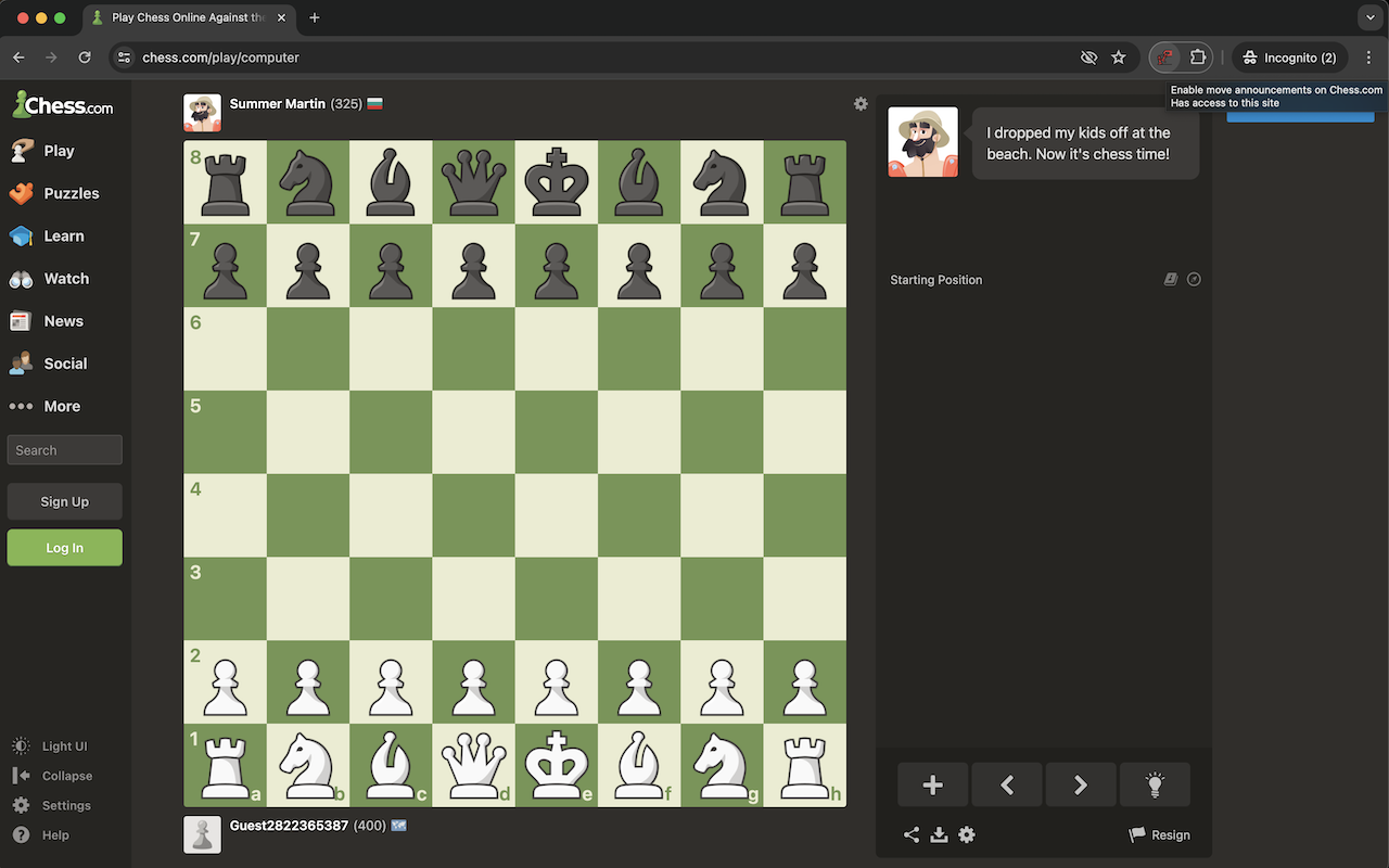 Chess.com Moves Announcer chrome谷歌浏览器插件_扩展第1张截图