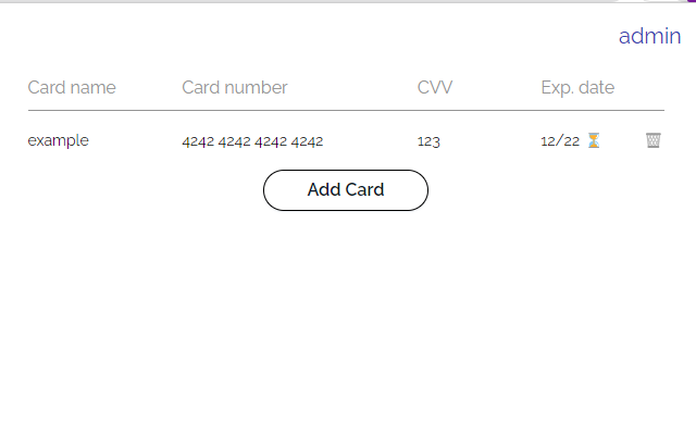 Card Manager chrome谷歌浏览器插件_扩展第1张截图