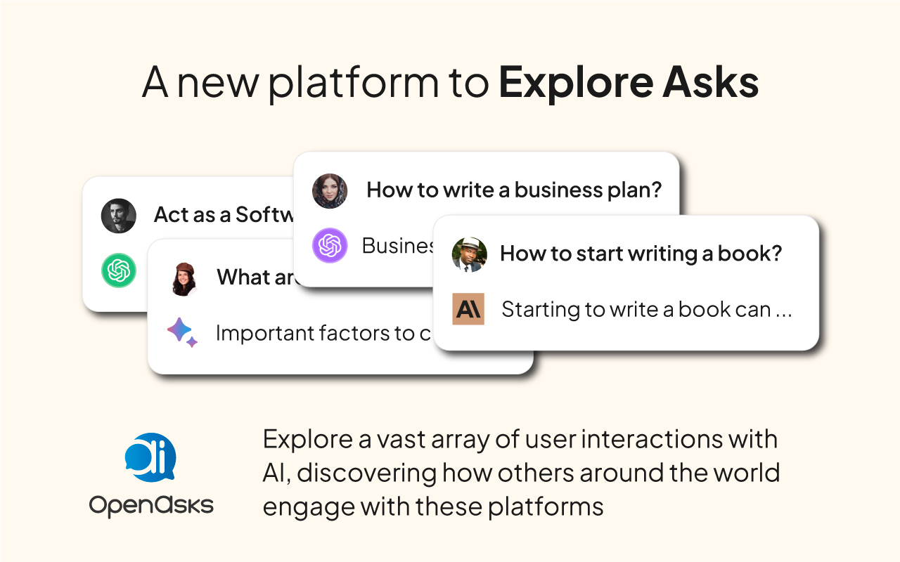 OpenAsks: Social Platform for AI Chats chrome谷歌浏览器插件_扩展第4张截图