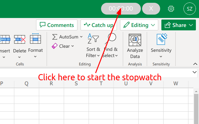 Stopwatch for Excel chrome谷歌浏览器插件_扩展第3张截图