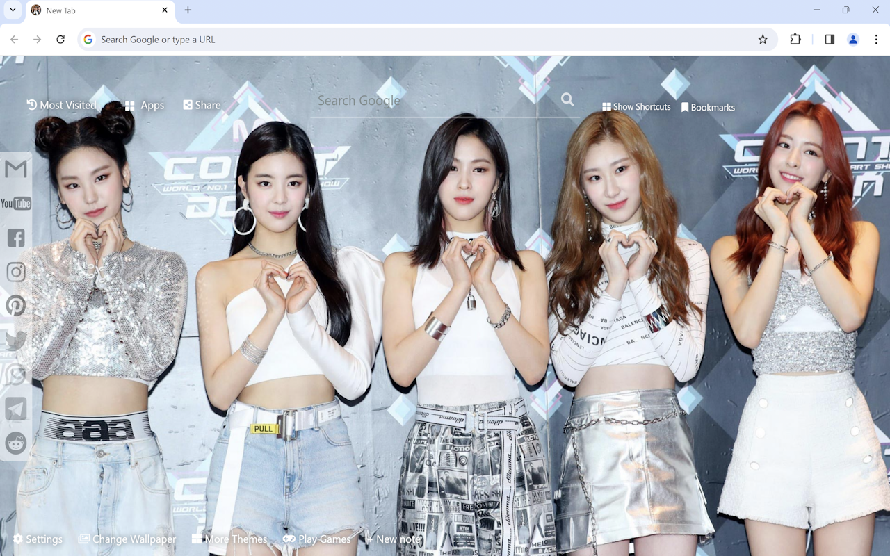 ITZY Wallpaper chrome谷歌浏览器插件_扩展第1张截图