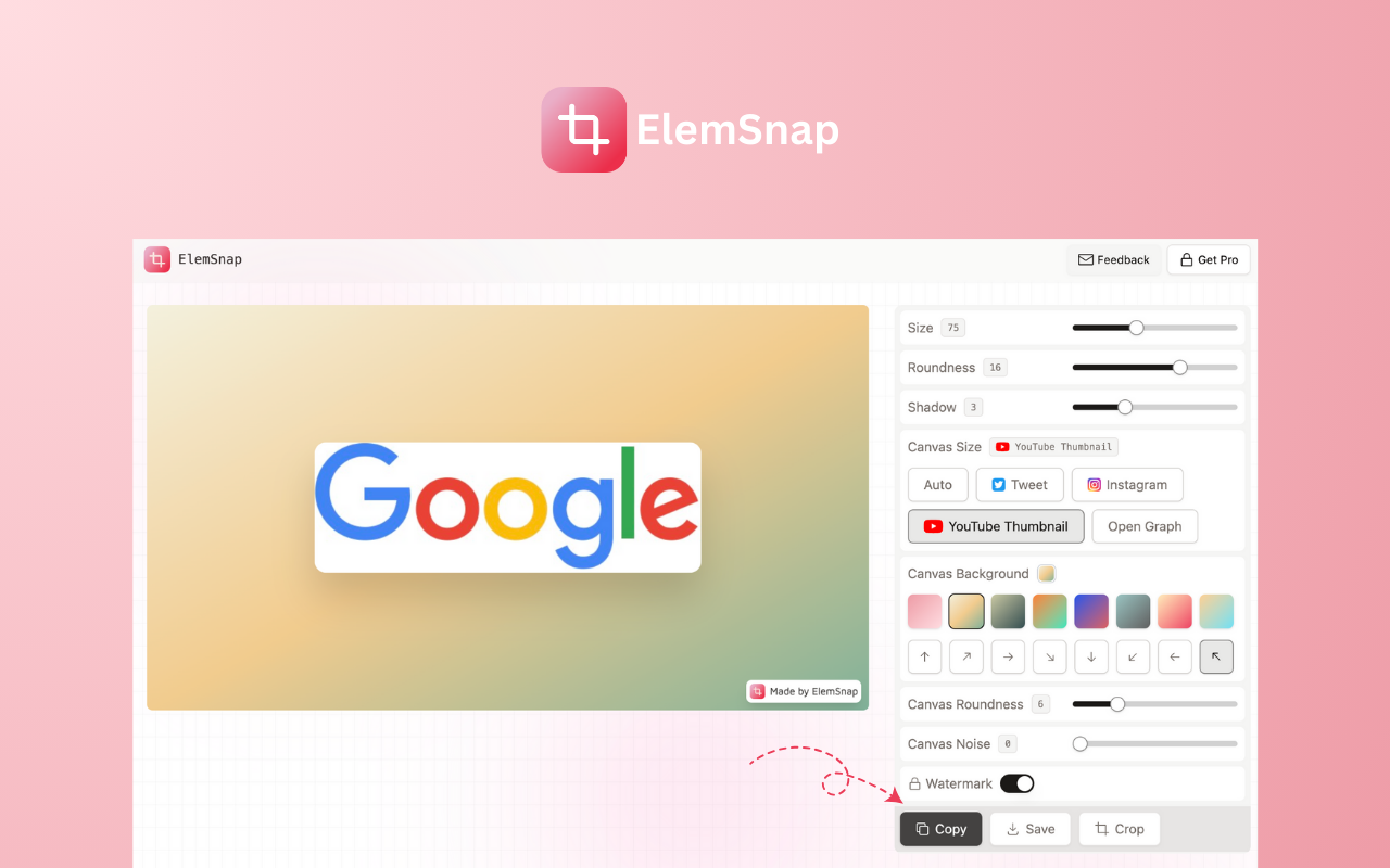 ElemSnap - Quick capture elements chrome谷歌浏览器插件_扩展第1张截图