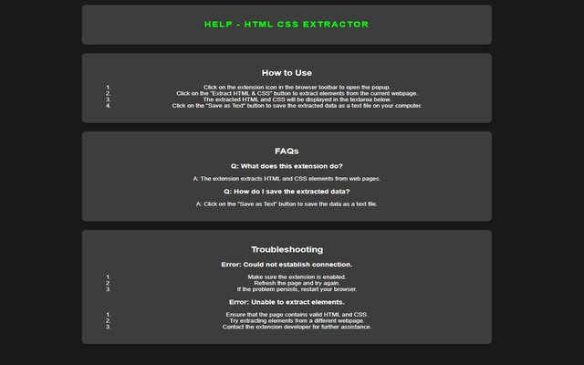 Element Extractor chrome谷歌浏览器插件_扩展第1张截图