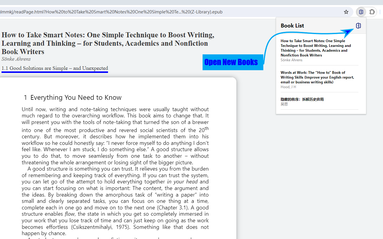HuaSheng Epub Reader chrome谷歌浏览器插件_扩展第3张截图