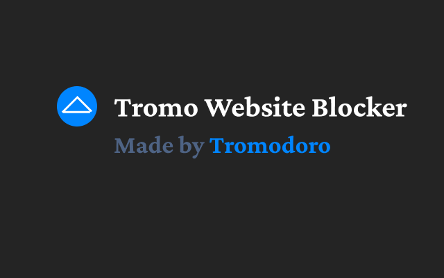 Tromo Website Blocker chrome谷歌浏览器插件_扩展第1张截图