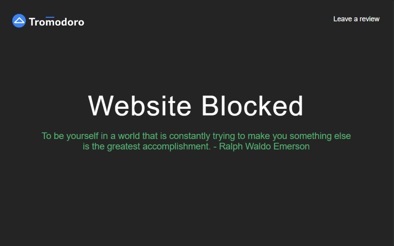 Tromo Website Blocker chrome谷歌浏览器插件_扩展第3张截图