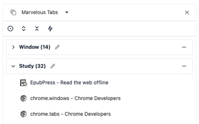 Marvelous Tabs chrome谷歌浏览器插件_扩展第1张截图