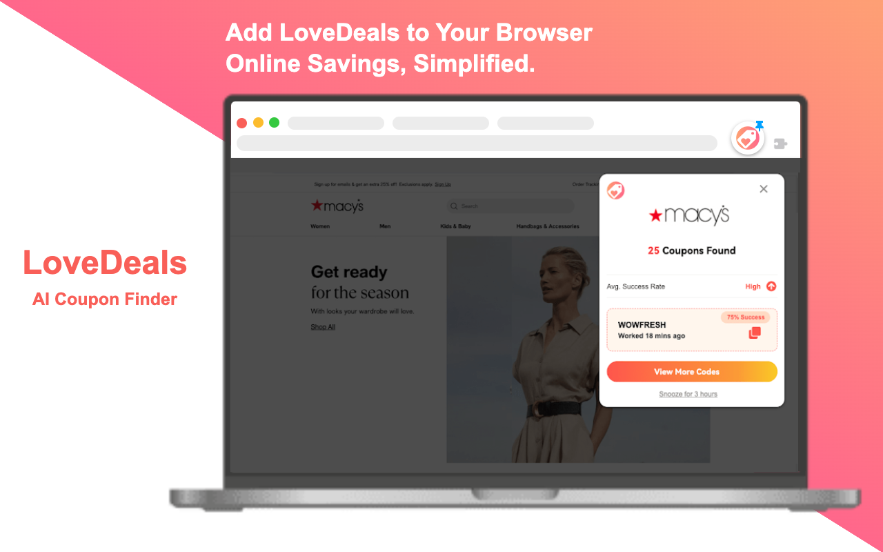 LoveDeals: Automatic Coupons & Rewards chrome谷歌浏览器插件_扩展第3张截图