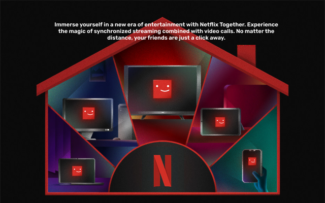 Netflix Party with video call chrome谷歌浏览器插件_扩展第2张截图