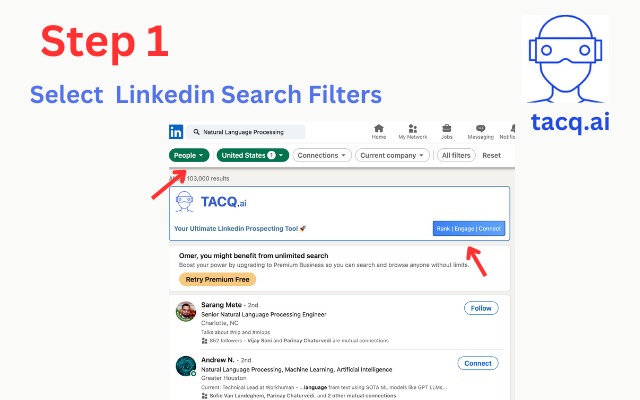 TACQ AI | Linkedin Prospecting chrome谷歌浏览器插件_扩展第2张截图