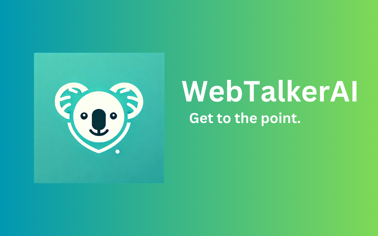 WebTalkerAI - Chat with any website chrome谷歌浏览器插件_扩展第1张截图