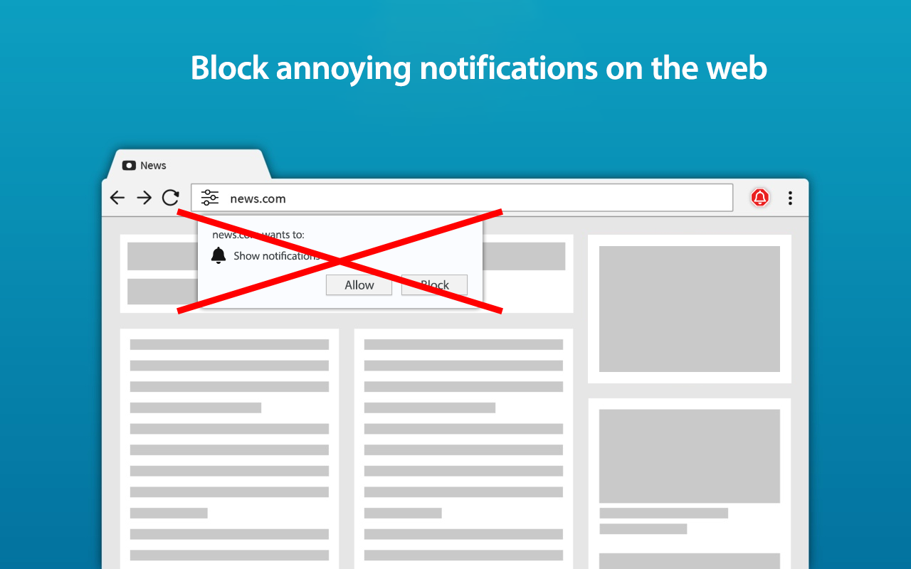 Block Notifications - Free Notification Blocker chrome谷歌浏览器插件_扩展第1张截图