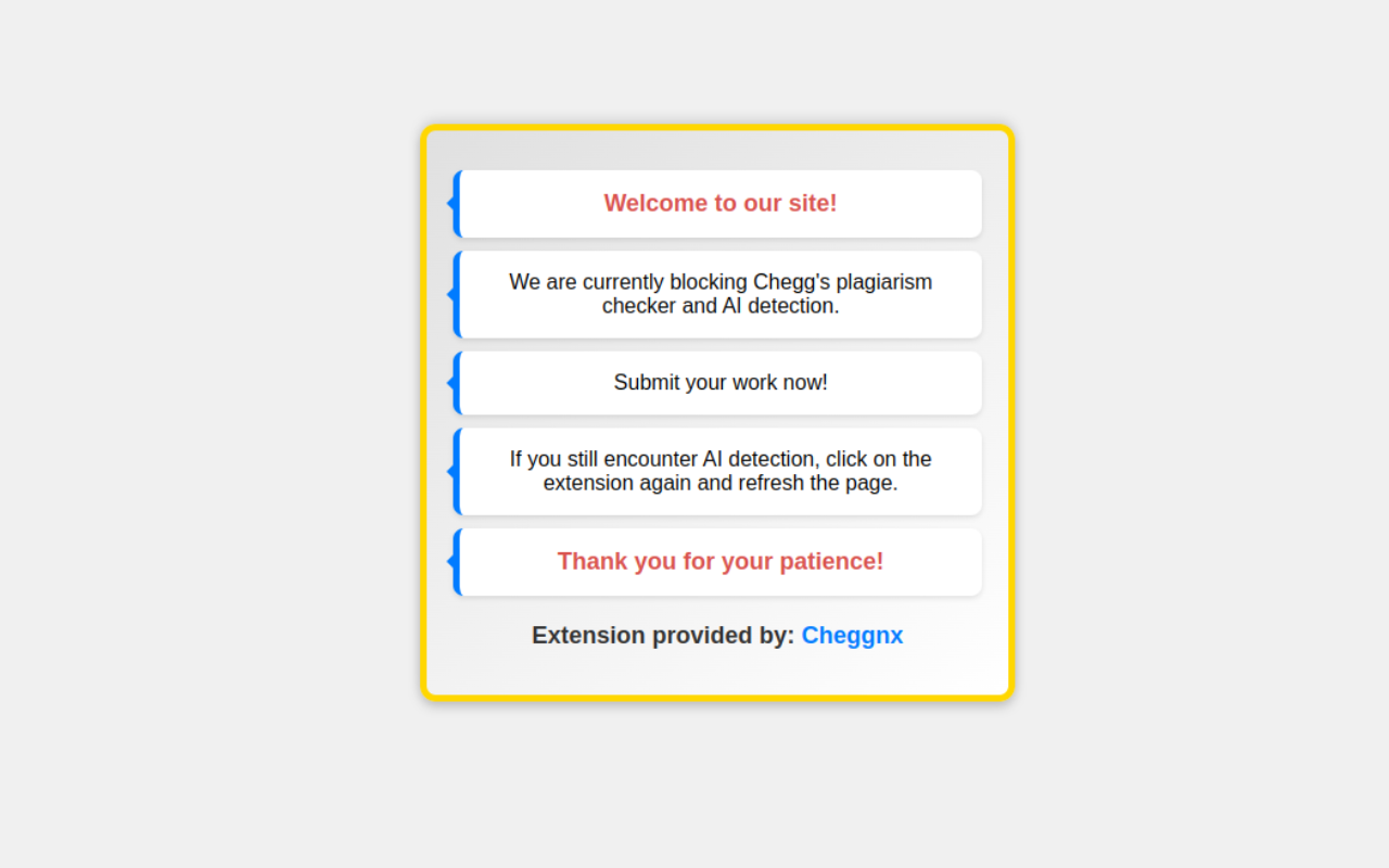 Chegg Expert Anti-AI chrome谷歌浏览器插件_扩展第1张截图