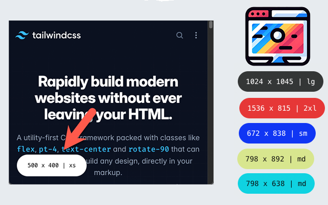 Tailwind Viewport Sizer chrome谷歌浏览器插件_扩展第3张截图