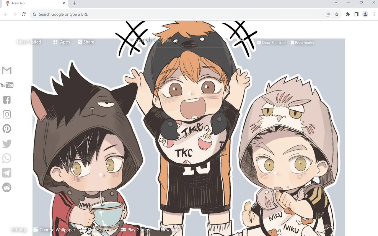 Haikyuu Chibi Wallpaper chrome谷歌浏览器插件_扩展第1张截图
