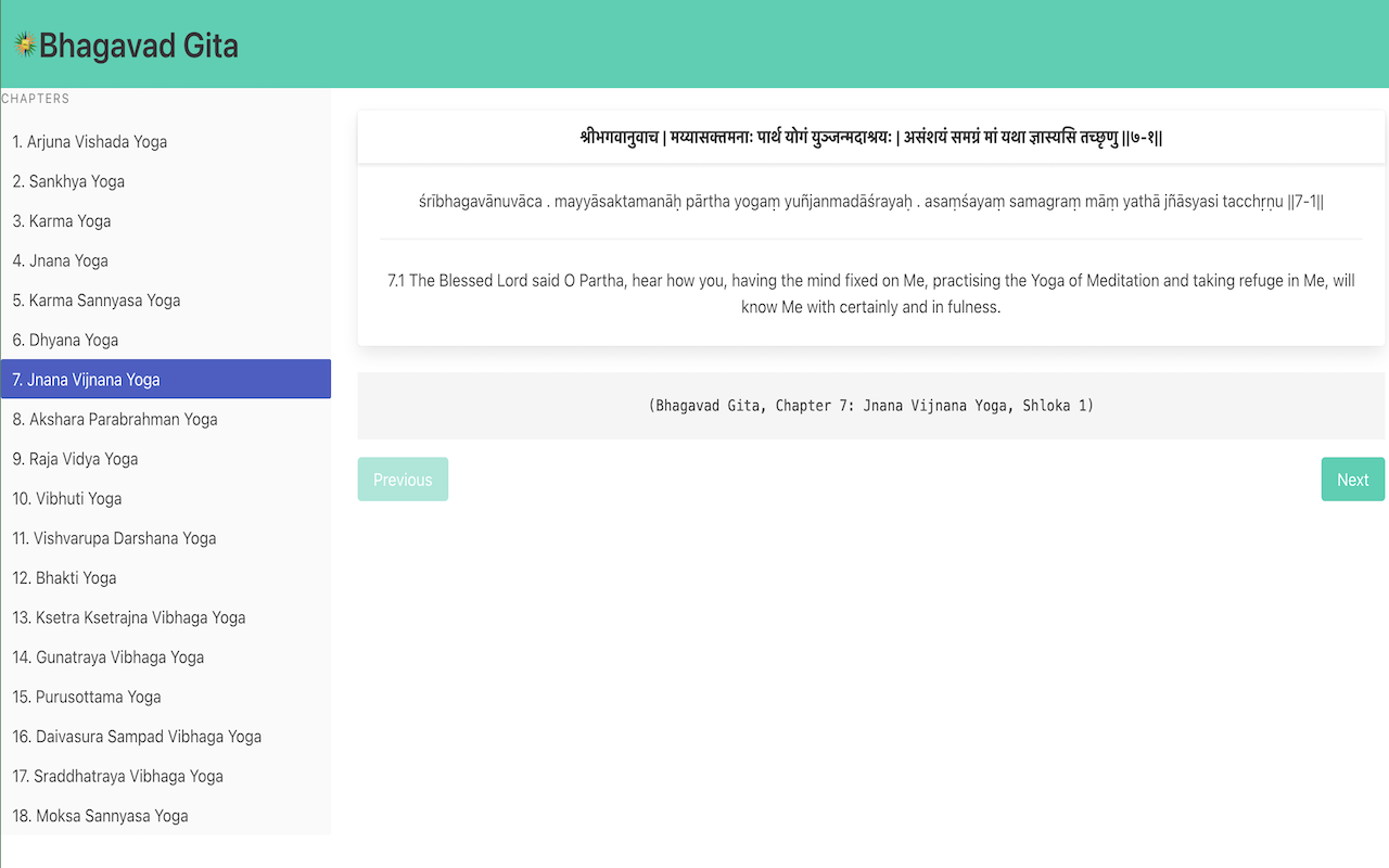 Bhagavad Gita chrome谷歌浏览器插件_扩展第3张截图