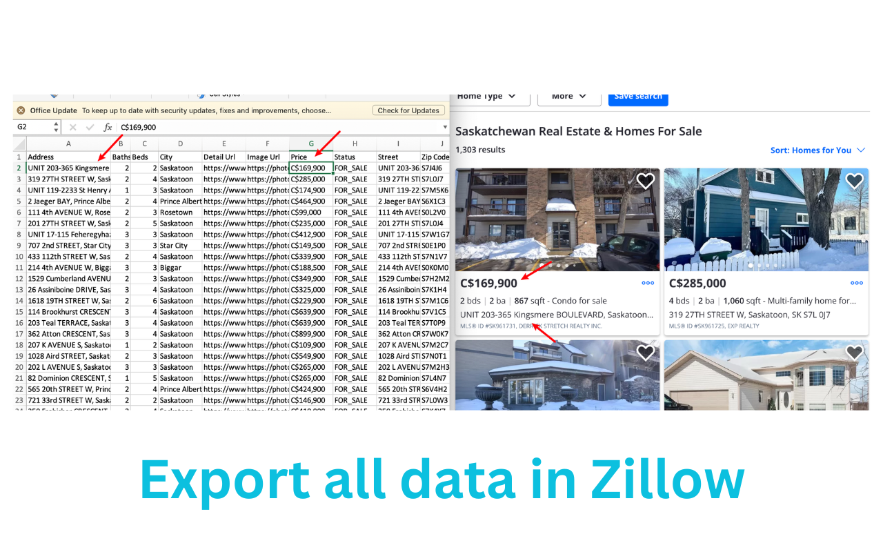 Zillow Data Exporter chrome谷歌浏览器插件_扩展第1张截图