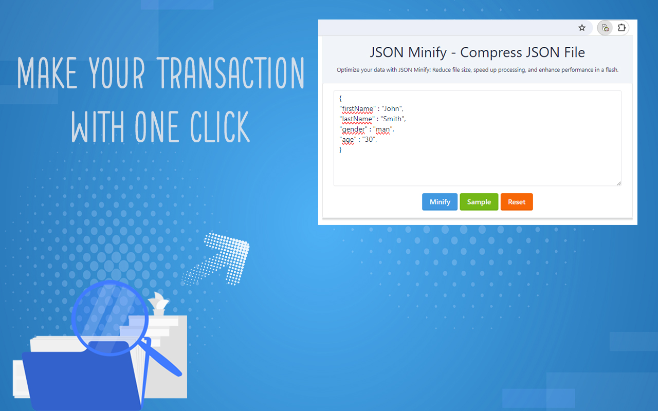 JSON Minify - Compress JSON File chrome谷歌浏览器插件_扩展第2张截图