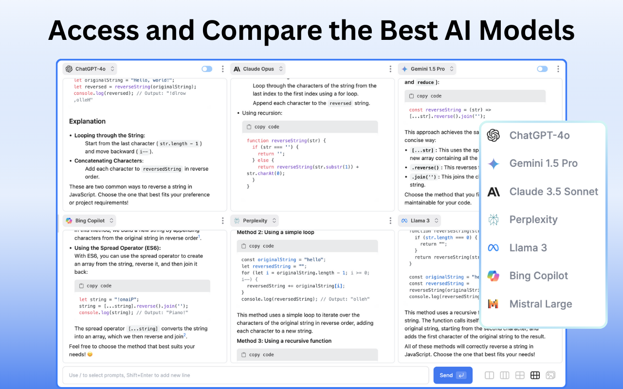 ChatPlayground - Access and Compare the Best AI Models + AI Browser Copilot chrome谷歌浏览器插件_扩展第1张截图