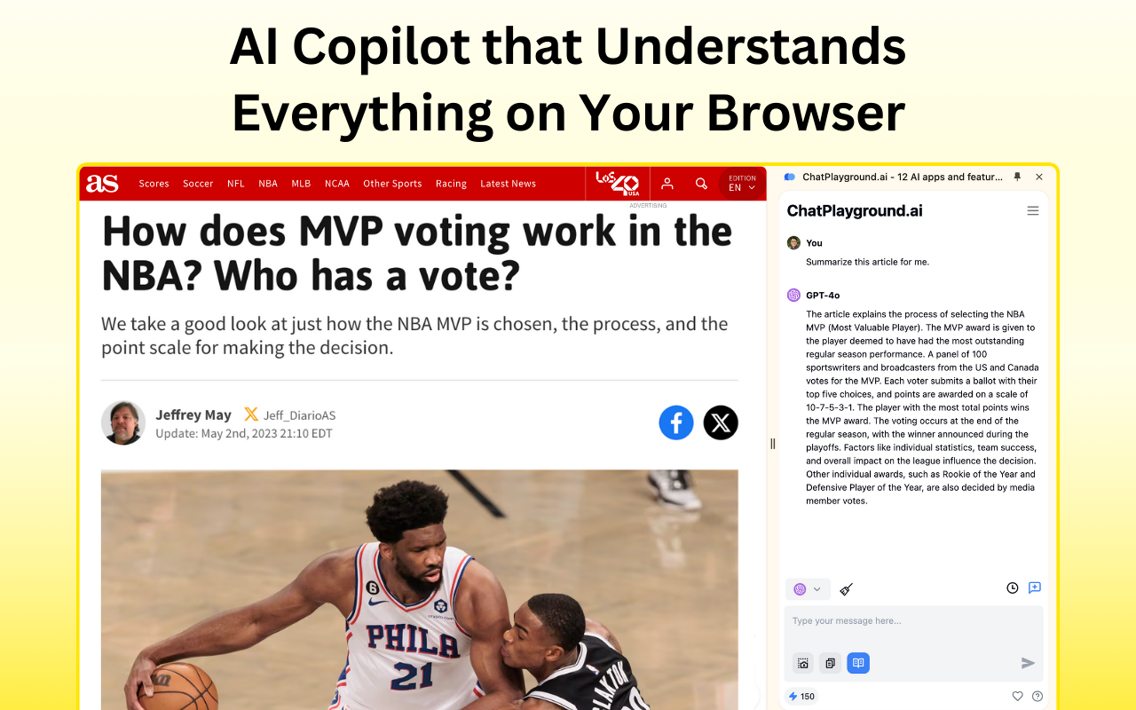 ChatPlayground - Access and Compare the Best AI Models + AI Browser Copilot chrome谷歌浏览器插件_扩展第2张截图