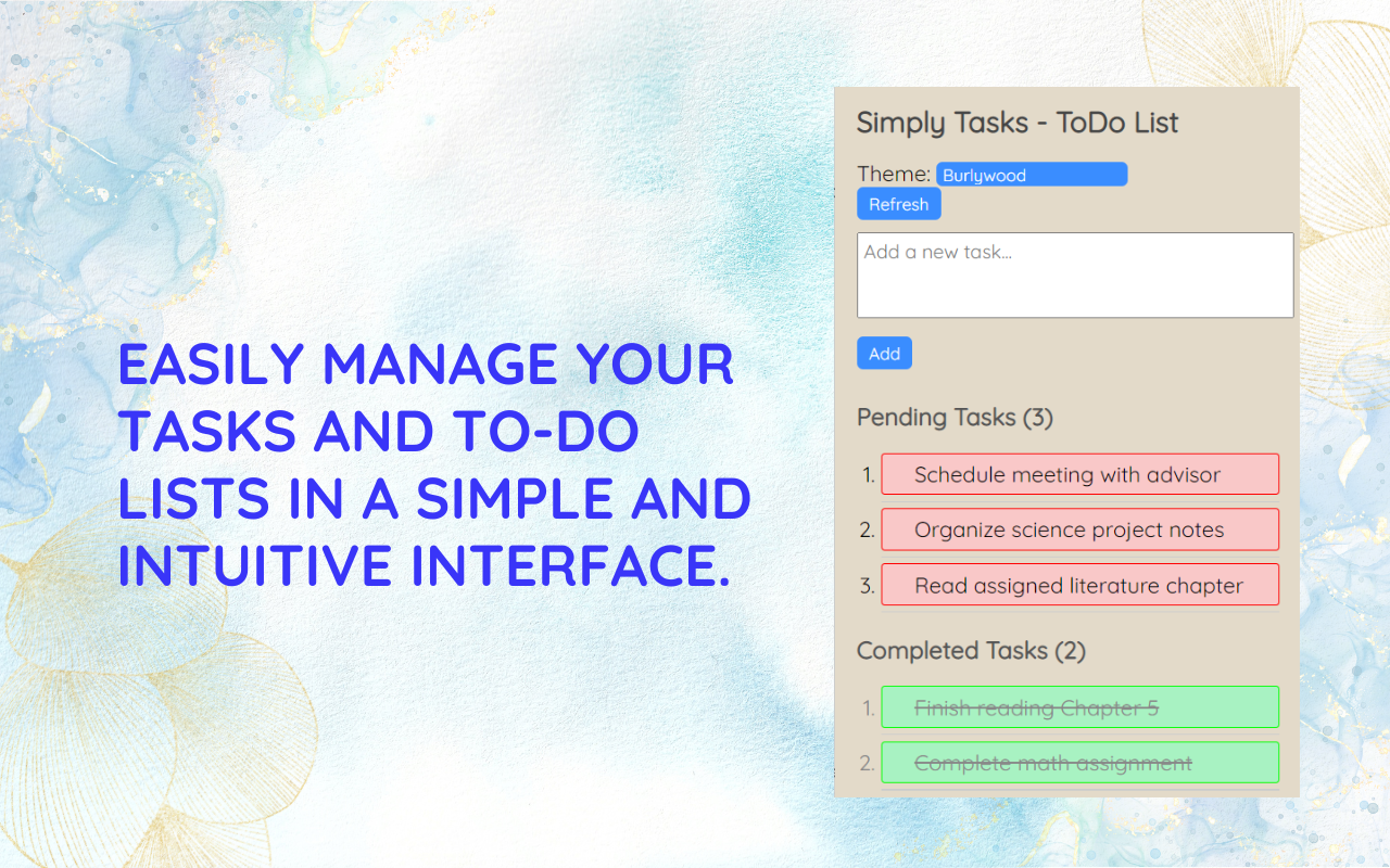 Simply Tasks - ToDo List chrome谷歌浏览器插件_扩展第1张截图