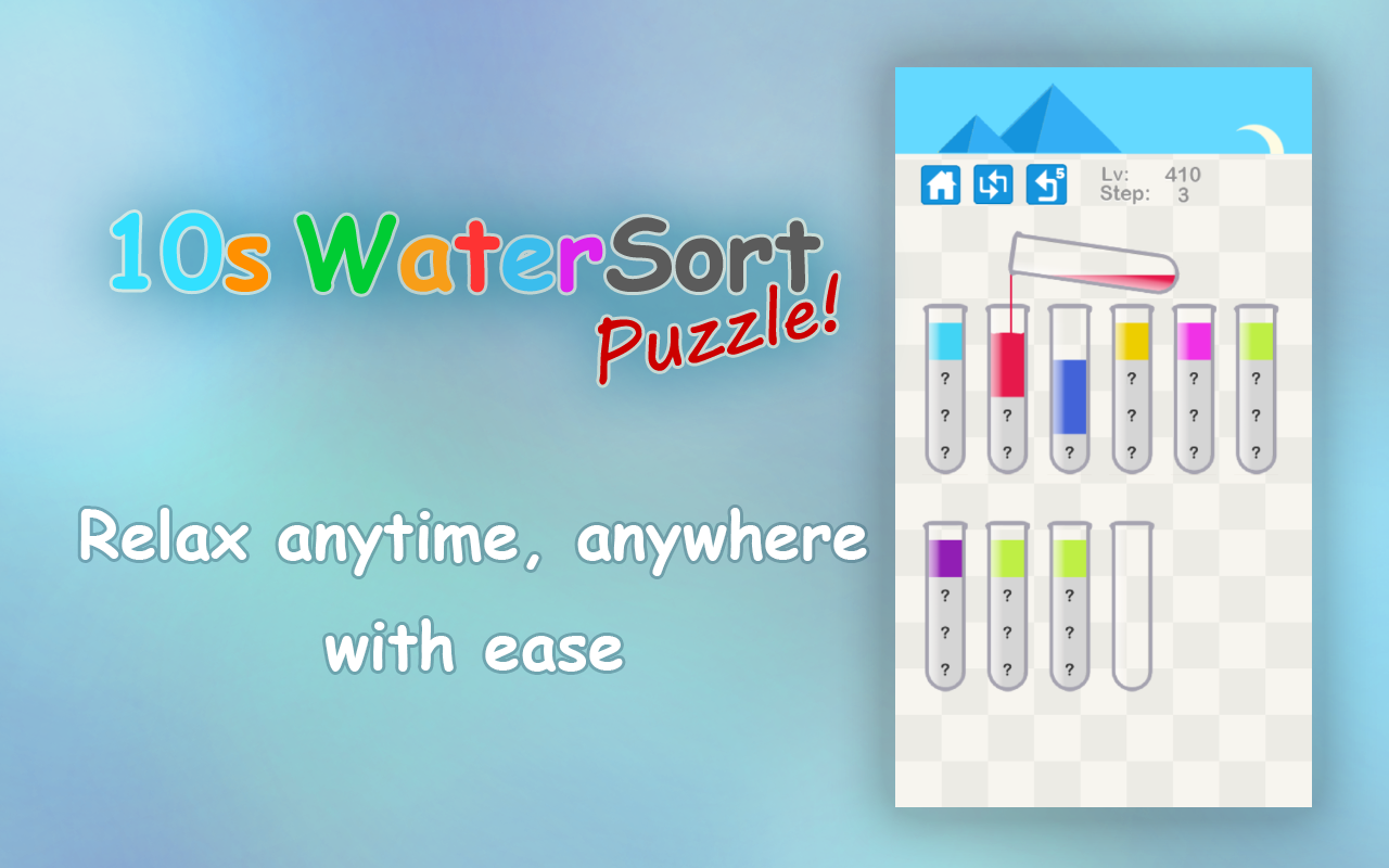10s Water Sort Puzzle chrome谷歌浏览器插件_扩展第3张截图