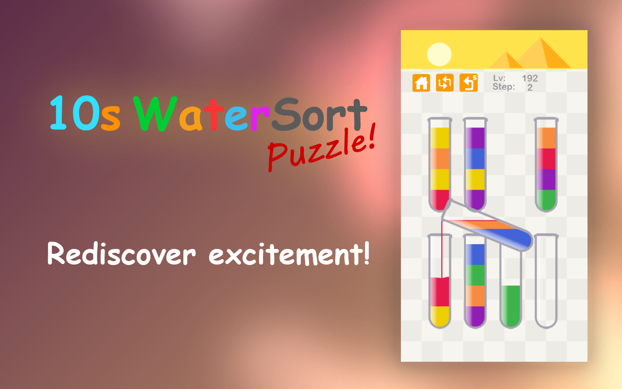 10s Water Sort Puzzle chrome谷歌浏览器插件_扩展第4张截图