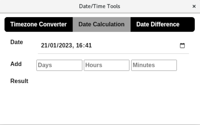 Date/Time Tools chrome谷歌浏览器插件_扩展第3张截图