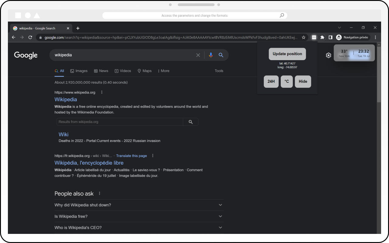 Minimalist clock chrome谷歌浏览器插件_扩展第1张截图
