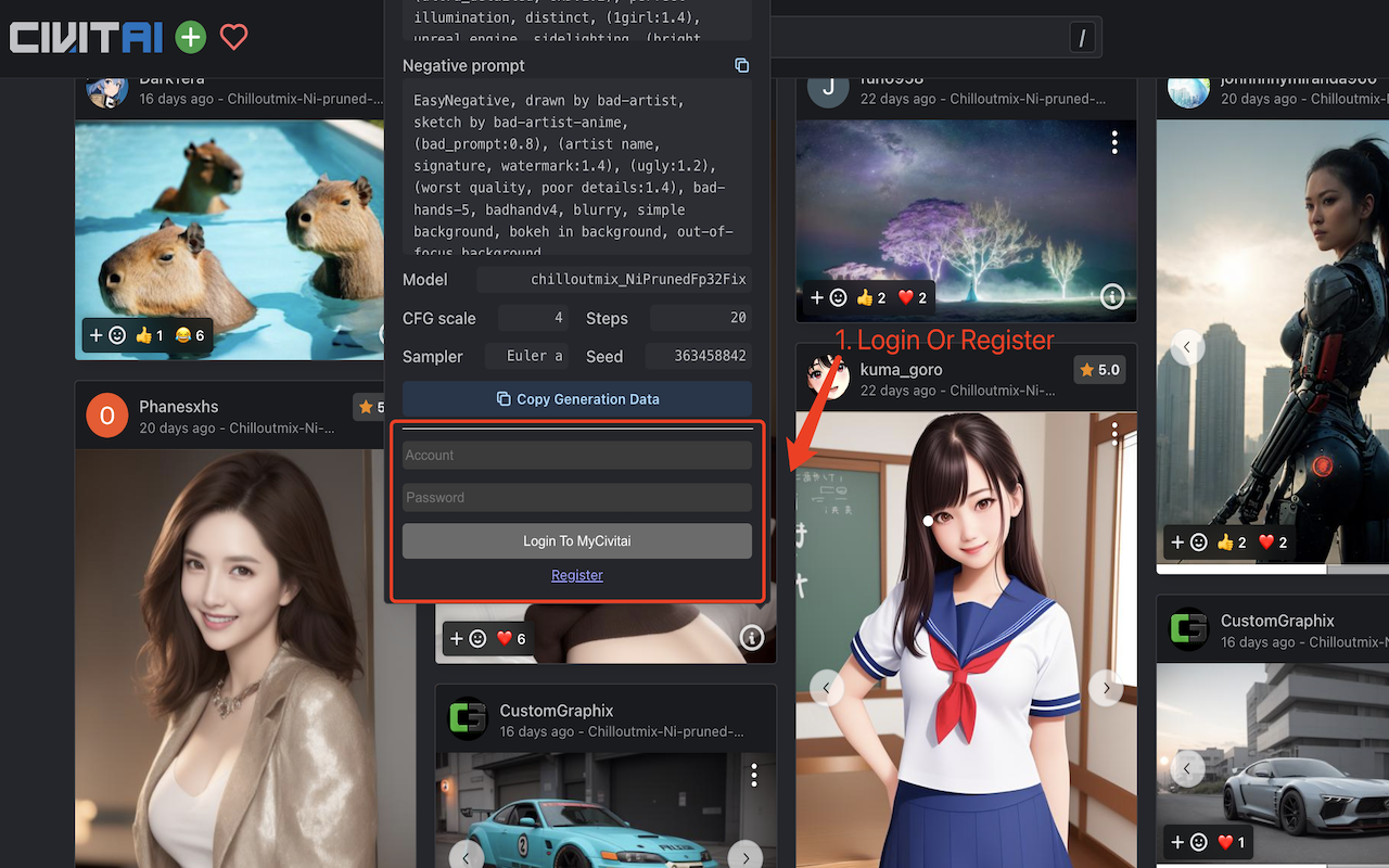 MyCivitai chrome谷歌浏览器插件_扩展第1张截图