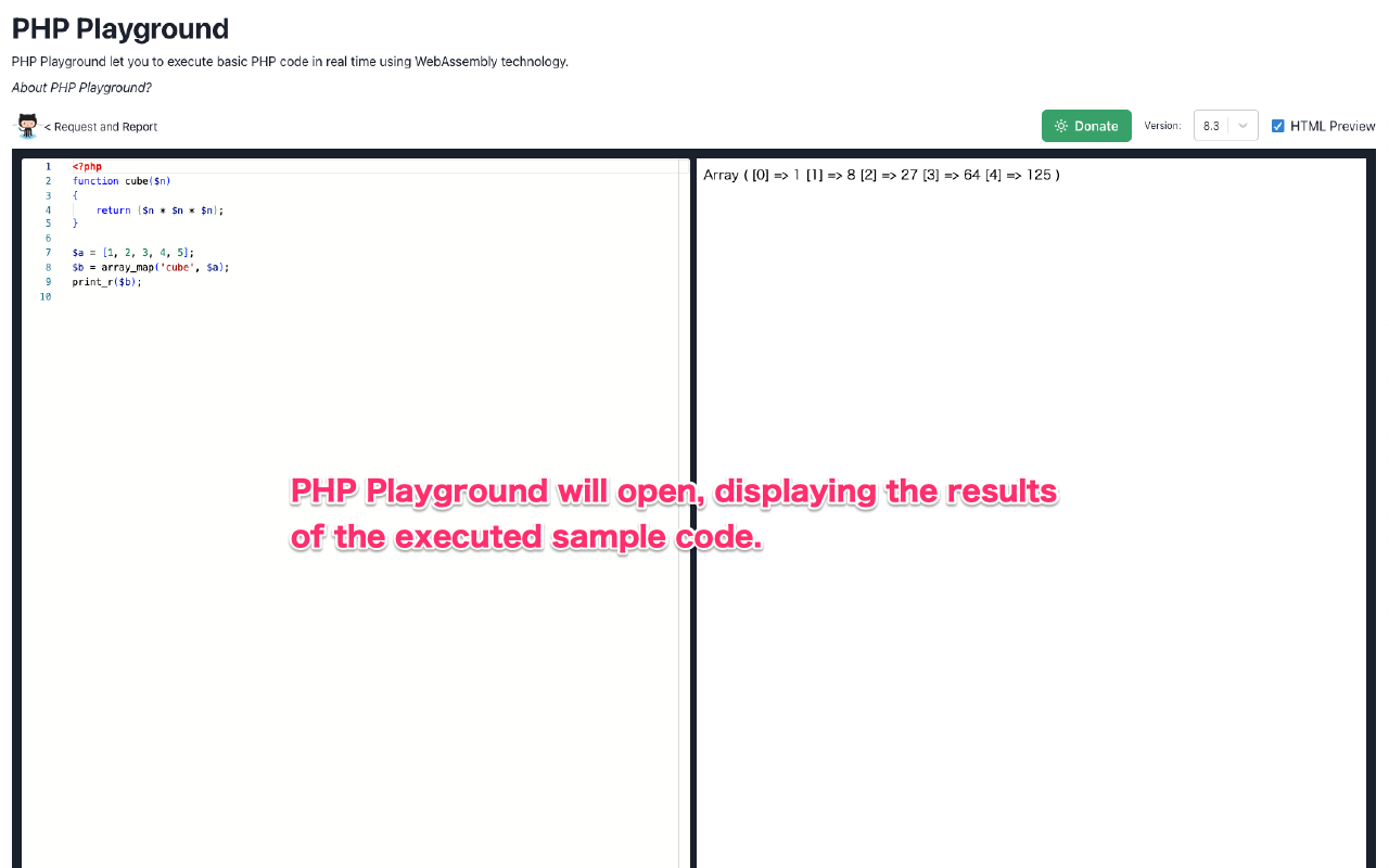 Run on PHP Playground chrome谷歌浏览器插件_扩展第2张截图