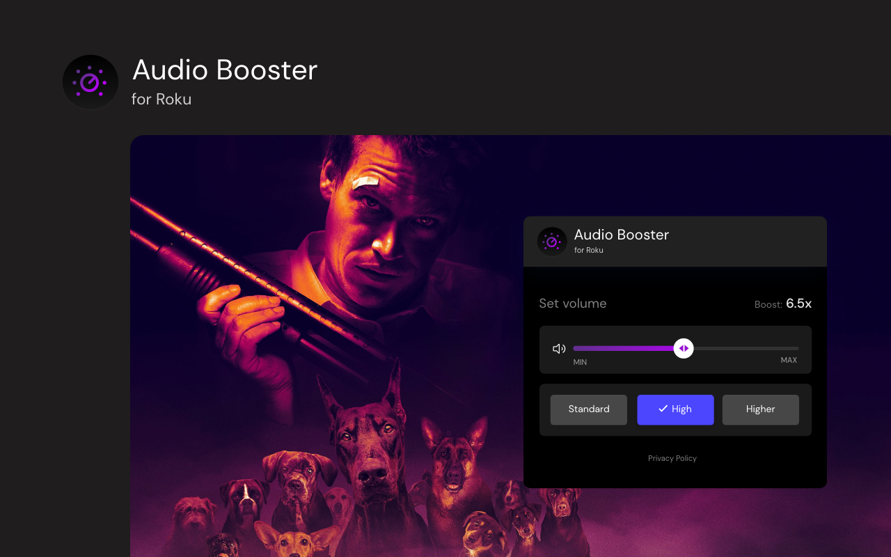 Audio Booster for Roku chrome谷歌浏览器插件_扩展第1张截图