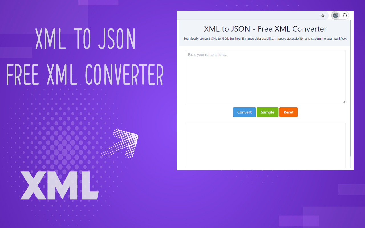 XML to JSON - Free XML Converter chrome谷歌浏览器插件_扩展第1张截图