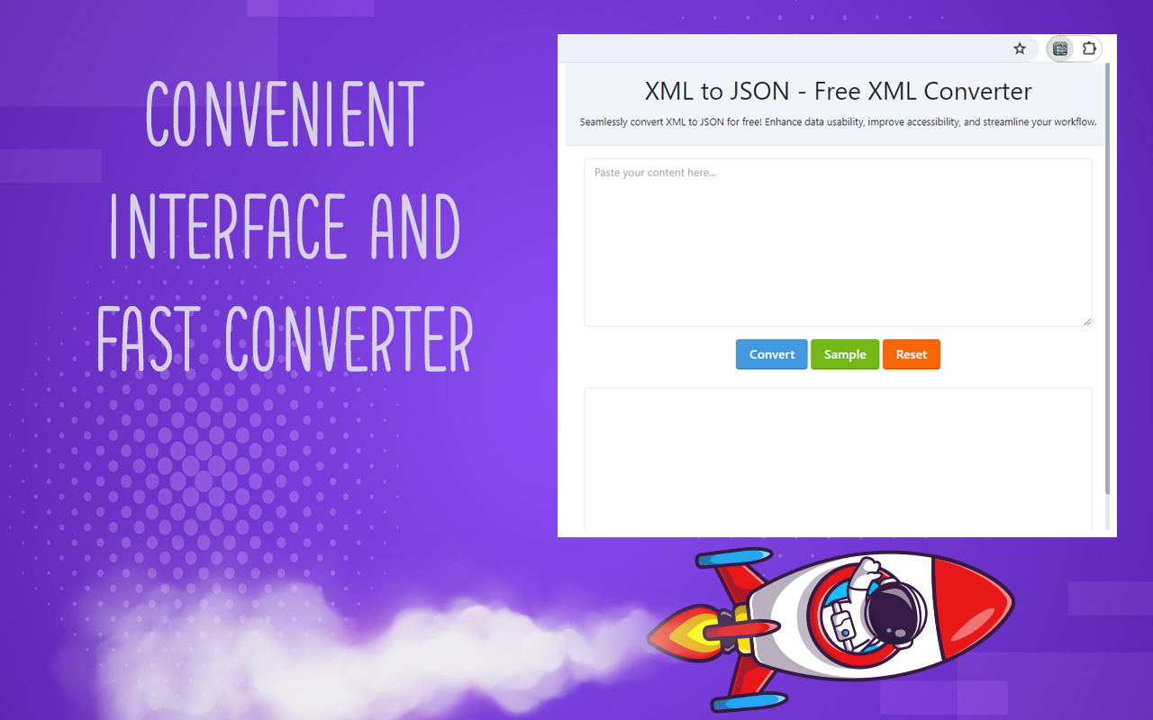 XML to JSON - Free XML Converter chrome谷歌浏览器插件_扩展第2张截图