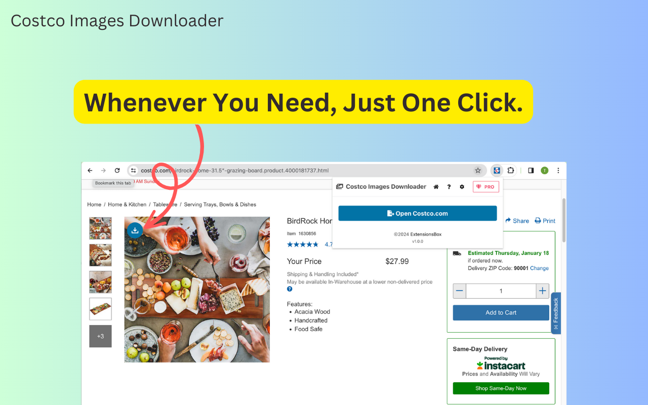 Costco Images Downloader chrome谷歌浏览器插件_扩展第2张截图