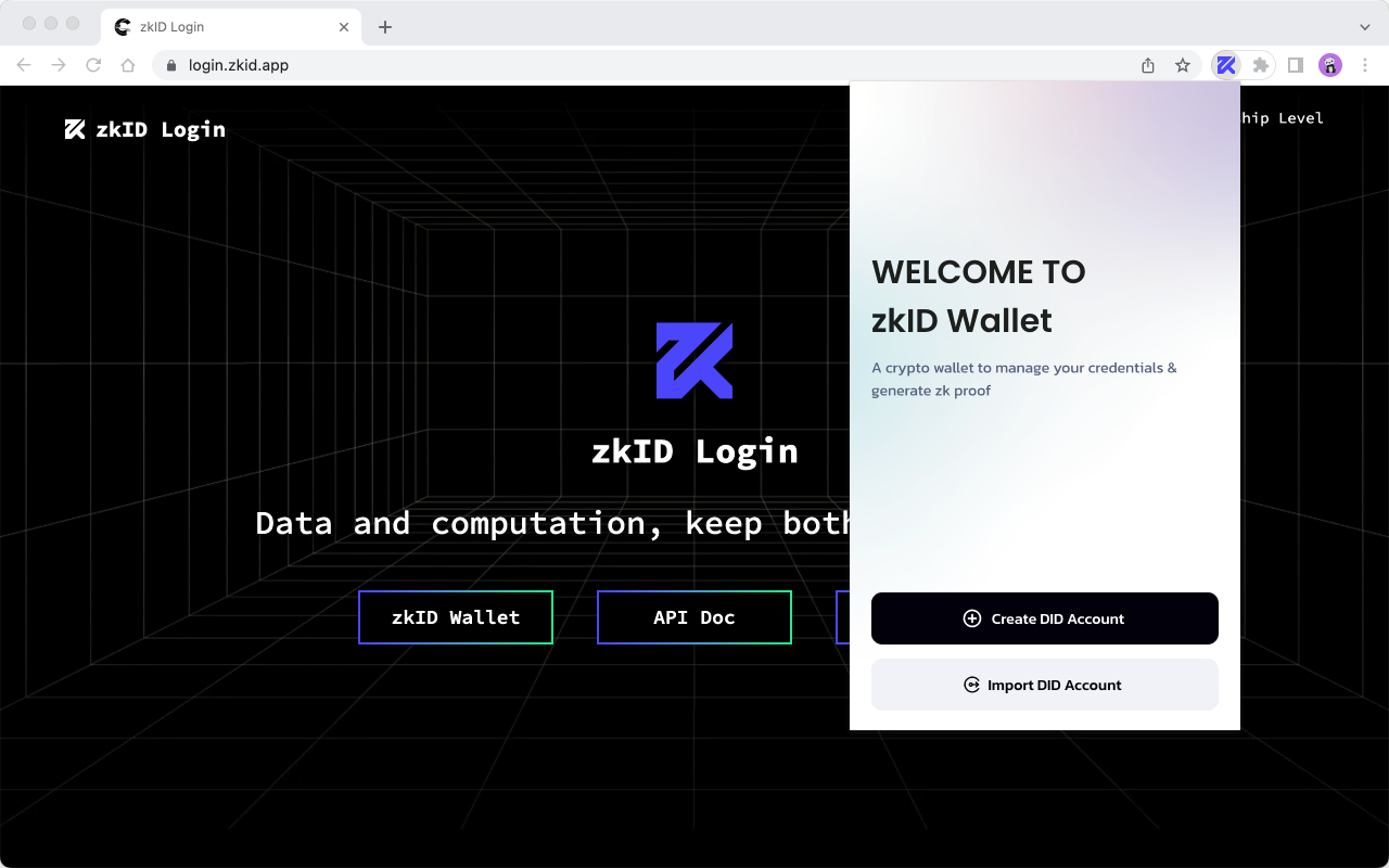 zkID Wallet chrome谷歌浏览器插件_扩展第5张截图