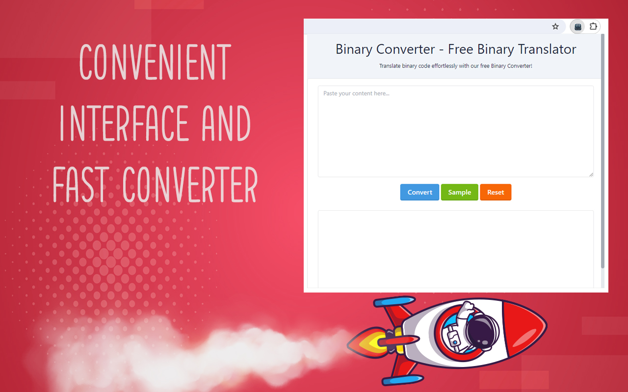 Binary Converter - Free Binary Translator chrome谷歌浏览器插件_扩展第2张截图