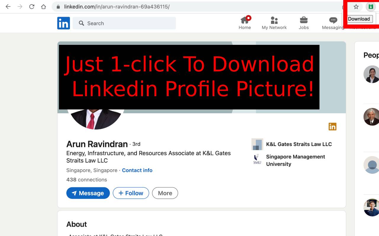 Profile Picture Downloader for Linkedin™ chrome谷歌浏览器插件_扩展第1张截图