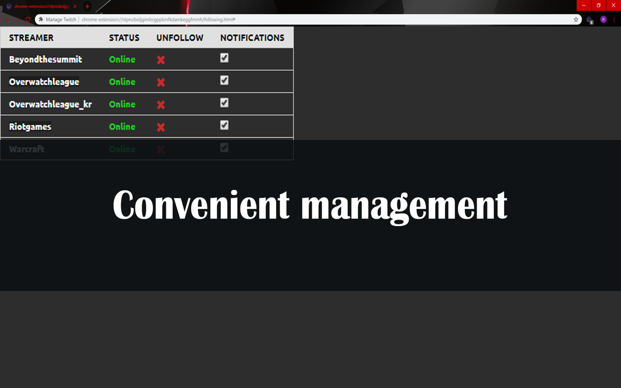 Twitch Manager chrome谷歌浏览器插件_扩展第3张截图